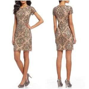 NWT Size 6 Adrianna Papell fully beaded dress